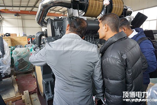 斯里兰卡客户参观必威中文官网电话电力柴油发电机组