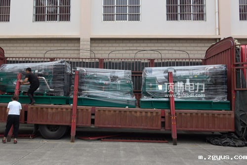 广西彭氏建红达贸易有限公司全新升级2台600kw上海嘉柴柴油发电机组