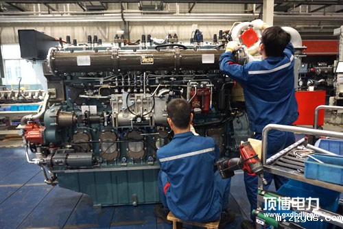 玉柴发电机装配车间