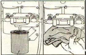 拆下冷却液滤清器